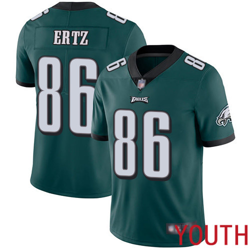 Youth Philadelphia Eagles #86 Zach Ertz Midnight Green Team Color Vapor Untouchable NFL Jersey Limited Player->youth nfl jersey->Youth Jersey